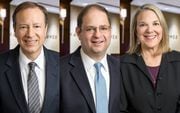 Left to right: Richard C. Engel, James H. Nicoll, and Anne B. Ruffer