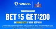 The FanDuel promo code activates a bet $5, get $200 in bonus bets offer and eligibility in the Gronk field goal challenge. Review the latest Super Bowl LVIII odds.