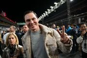 Dutch DJ Tiësto tours the grid before the start of the Las Vegas Formula One Grand Prix on November 18, 2023, in Las Vegas, Nevada. (Photo by ANGELA WEISS / AFP) (Photo by ANGELA WEISS/AFP via Getty Images)
