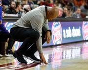 Syracuse Orange head coach Adrian Autry late in a loss against the Boston College Eagles at Conte Forum, Chestnut Hill, MA, Tuesday January 30, 2024.
(Scott Schild | sschild@syracuse.com)   

