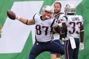 Rob Gronkowski, former New England Patriots tight end, will kick a 25-yard field goal during Halftime of Super Bowl 2024. Bay Staters can make a free pick on whether he makes or misses the kick for a share of $10 million.