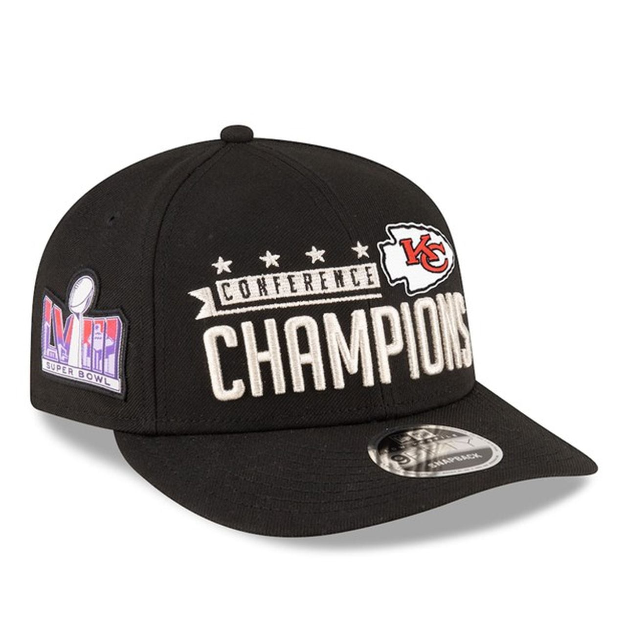 Kansas City Chiefs New Era AFC Champions locker room snapback hat for $35.99 from Fanatics.