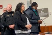 Tremaine Davis, 19, reads a letter to the court before he is sentenced to 17 years to life in prison for fatally shooting a 25-year-old in 2022 on Carbon Street in Syracuse.